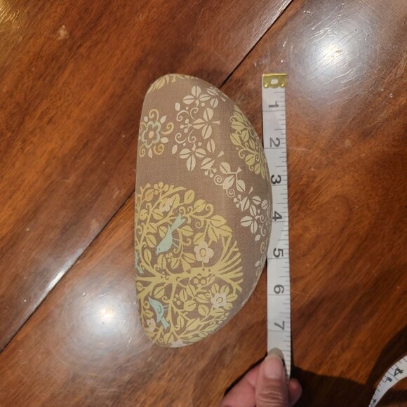 Vera Bradley SITTIN IN A TREE Clam Shell Eyeglass Hard Case Green Brown Birds - Picture 11 of 13